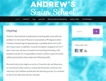 Tablet Screenshot of andrewsswimschool.com